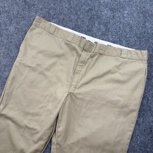 Dickies 874 Pants Size 46W x 30L Original Fit Khaki Twill Work Casual Men's